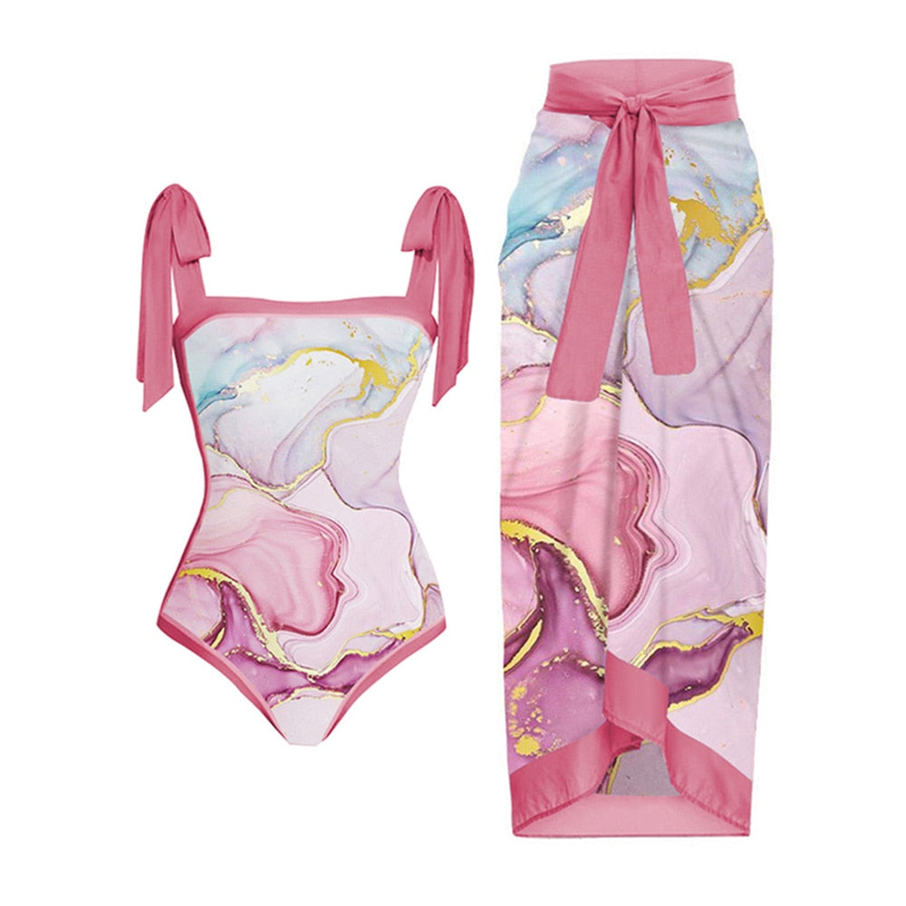 ‘Sophisticated Señorita’ Swimsuit & Beach Skirt