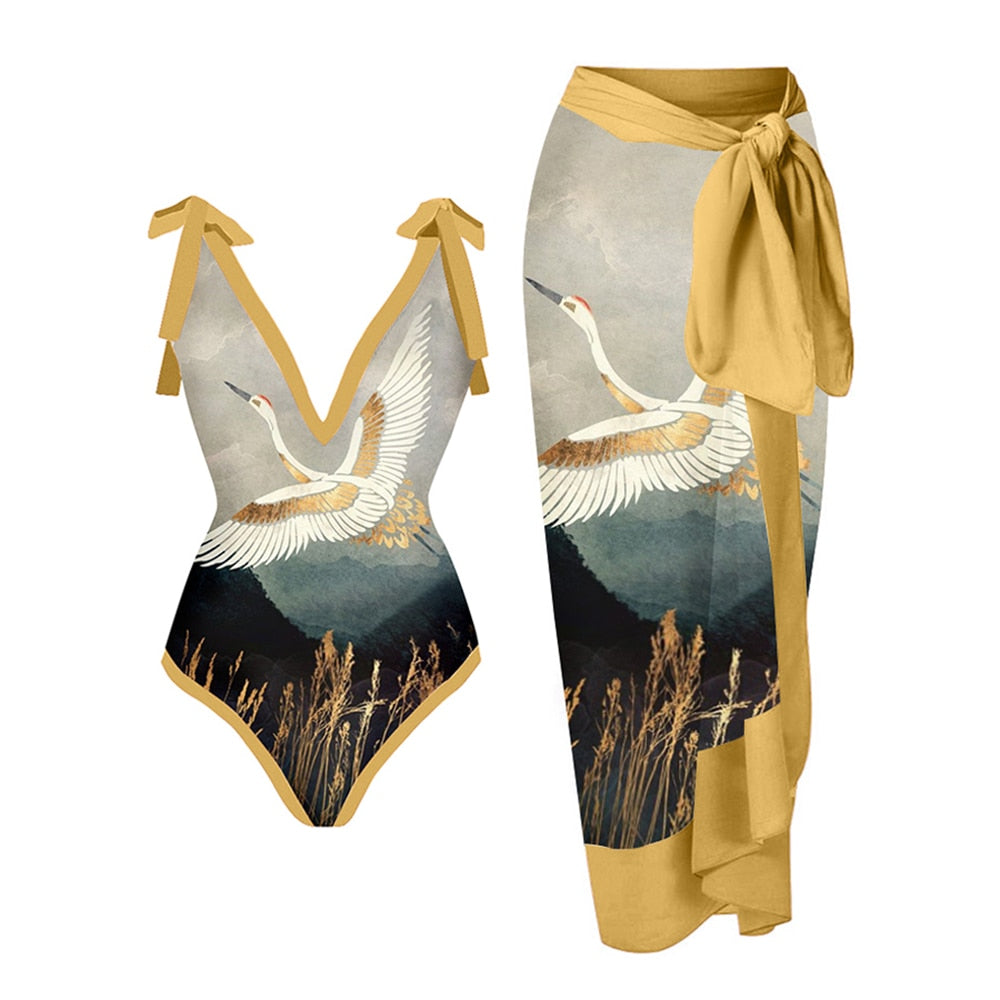‘Lady of Leisure’ Swimsuit & Beach Skirt