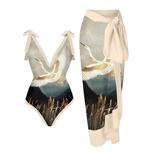 ‘Lady of Leisure’ Swimsuit & Beach Skirt