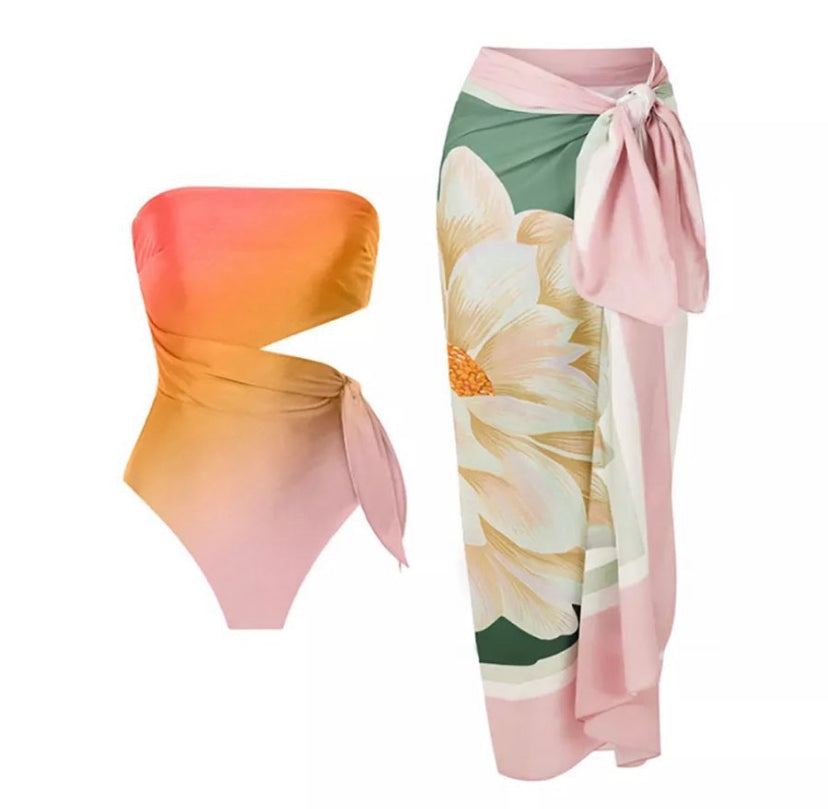 ‘Cali Girl’ Swimsuit & Beach Skirt